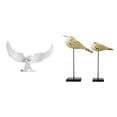 thumbnail image 1 of Figura de pájaro de resina de madera, escultura decorativa para oficina, dormitorio, estantería, pasillo, escritorio, entrada, inauguración de la casa, 1 of 8
