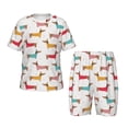 thumbnail image 1 of Balery Dachshund Dog Puppy Conjunto de Pijama Infantil de Manga Corta con Estampado – Ropa de Dormir de Algodón Suave-X-Large, 1 of 6