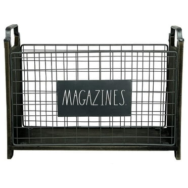 Spectrum Diversified Scroll Magazine Rack, Wall Mount, Black - Walmart.com