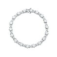 Brilliance Fine Jewelry Tennis Bracelet with Round Simulated Diamond in
