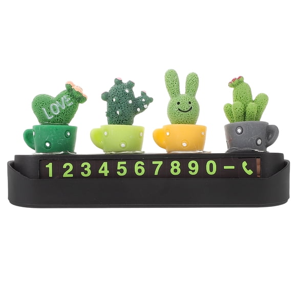 Cute Car Parking Number Plate Temporary Parking Number Plate Dashboard Phone Number Plate for Moving Vehicle Parking Number Plate