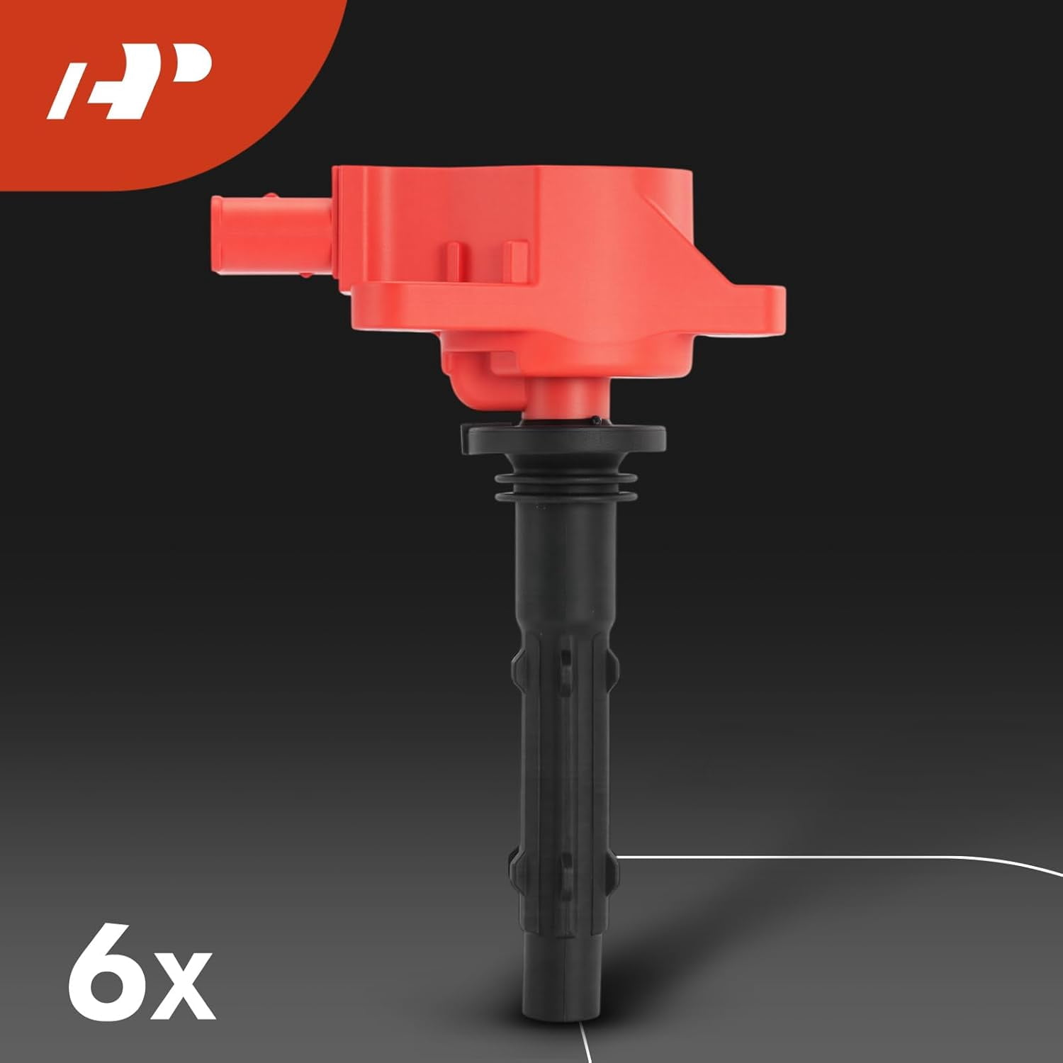 A-Premium Red Set of 12 Ignition Coil Pack and Iridium Spark Plugs Compatible with Mercedes-Benz C230, C250, C280, C300, C350, E300, GLK350, ML350, S400, SLK280, R350, CLK350 & Dodge & Freightliner