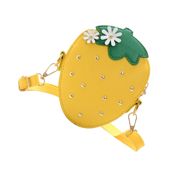 BESTYASH Toddler Crossbody Purse 1pc Small Yellow Handbag for Travel Simple and Stylish