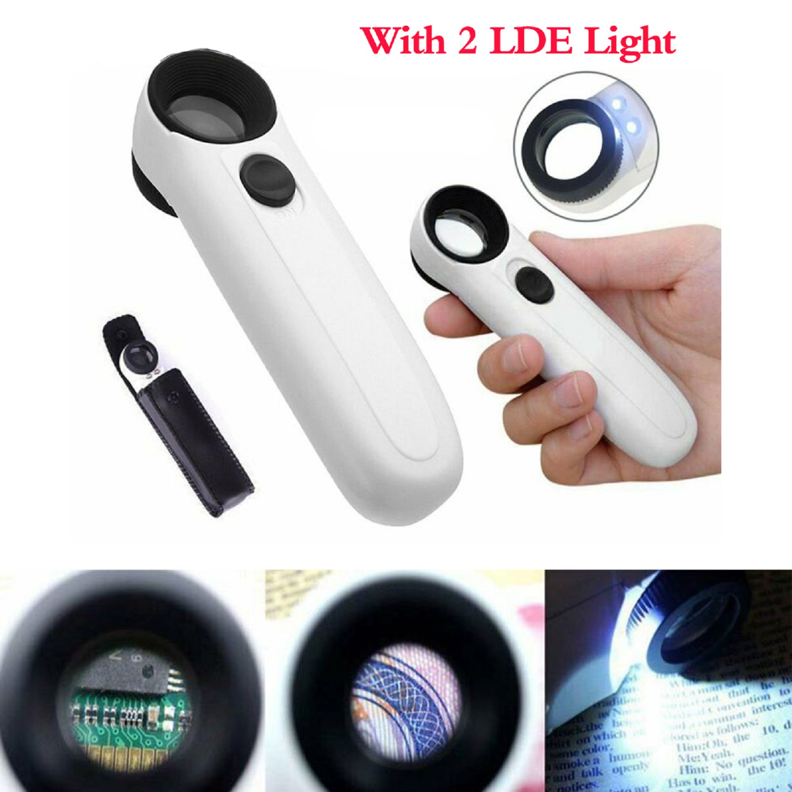 JARLINK 30X 60X Illuminated Jewelers 
