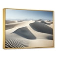 thumbnail image 2 of Designart "Vision Of Solitude Among Desert Dunes" Coastal Waves Floater Framed Canvas Wall Art, 2 of 5