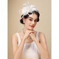 thumbnail image 3 of Tulle Fascinators for Women, Tea Party Hats for Kentucky Derby, Cocktail, Wedding, Fancy Dress Party, 3 of 5