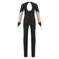 thumbnail image 5 of DPOIS Girls One Piece Ballet Dance Leotards Full Body Gymnastics Unitards Jumpsuit Black 6, 5 of 7
