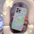 thumbnail image 4 of Funda holográfica de mariposa compatible con iPhone 12 Pro Max, diseño coreano con láser, diseño de mariposa 3D brillante, para mujeres y niñas., 4 of 8