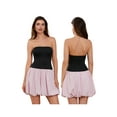 thumbnail image 3 of Raccmtaty Women's Mini Tube Top Dress Off Shoulder Backless Sleeveless A-Line Puffball Dress for Party Club, 3 of 9
