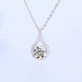 thumbnail image 4 of Collar Collar de Plata Chapado en Oro Blanco de 18 Quilates con Diamantes de Talla Ideal para Mujer, 4 of 4