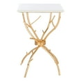 thumbnail image 3 of Safavieh Ben Marble Accent Table in White and Gold, 3 of 7