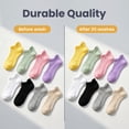 thumbnail image 4 of TRANSLINK 8-Pack Low Cut Ankle Socks for Women No-Show Invisible Casual Breathable Athletic Socks Bulk for Sports Daily Wear, 4 of 7