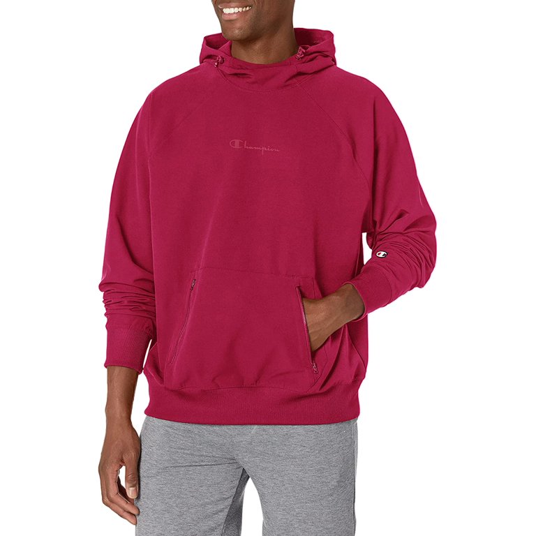 Champion Mens Stormshell Hoodie Large Cranberry Tart - Walmart.com