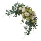 thumbnail image 2 of Guirnalda de Flores Artificiales Injueey Seda Blanco Verde, 2 of 6