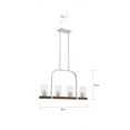 thumbnail image 2 of 60/6967 Nuvo Lighting Arabel-4 Light Island-4 Inches Wide by 18 Inches High, 2 of 5
