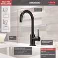 thumbnail image 5 of Delta Trinsic Contemporary Bar Faucet, Black Stainless, 5 of 7