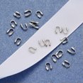 thumbnail image 3 of EOEMY 100Pcs Quality Brass Wire Guardian Tiny String Guard Protectors Findings 5X4X1mm-Platinum, 3 of 4