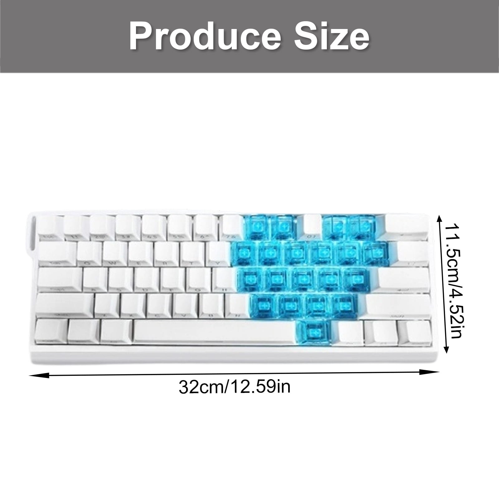 Professional Switches Keyboards 61Keys Ergonomic Layout Adjustable RGBs Backlit For