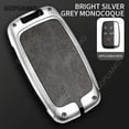 thumbnail image 3 of For land rover B 5 buttons key case freelander  protection cover auto holder shell Zinc alloy+leather Car key case accessories, 3 of 26