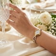 thumbnail image 6 of Titan Quartz Analog White Dial Stainless Steel Strap Watch for Women-NS2536BM02, 6 of 8