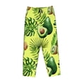 thumbnail image 4 of Daiia Kiwi and Avocado Women's Sleep Pant with Pockets and Drawstring,Pajama Pants-Medium, 4 of 9