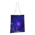 thumbnail image 2 of YFYANG Reusable Cotton Canvas Tote Shopping Bag, Mysterious Cosmic Galaxy Washable Portable Grocery Bag for Daily Travel, 2 of 8