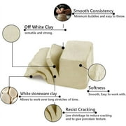 Mid High Fire White Stoneware Clay | Cone 6-10 | Versatile for Wheel Throwing, Hand Building, Sculpting | Suitable for All Skill Levels. 50 lbs