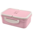 thumbnail image 1 of AMERTEER Lunch Box Portable Wheat Straw Picnic Microwave Bento Food Storage Container Hot, 1 of 1
