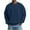 Navy, variant on Mens Long Sleeve Waffle Knit Shirts Drop Shoulder Fall Casual Loose Fit Crewneck Sweater Knitted Pullovers (XL, Navy)