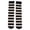 Black, variant on CAIXIA Kids Soccer Socks Knee High Socks Colorful Striped Softball Baseball Football Tube Athletic Sock for Boys Girls