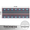 thumbnail image 5 of Kitchen Rugs Sets Of 2,Blue Geometric and Striped Pattern Anti Fatigue Kitchen Mat Rugs Non Slip Washable,Decorative Kitchen Floor Mats for Kitchen,Sink,Laundry,17"X47", 5 of 5