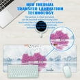 thumbnail image 3 of Cherry Blossom Tree Oil Ink Painting Extended Gaming Mouse Pad Large 31.5"x11.8" Big Mouse Pad, NonSlip Base, Stitched Edge, Long Computer Keyboard Mat for Home Office Work, 3 of 6