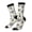 3 Black, variant on Snake Pattern Sport Socks for Women and Men Crew Socks Sporty Calf Socks Casual Socks