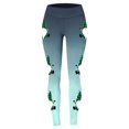 thumbnail image 3 of MKLEKYY Leggings deportivos para mujer Leggings para entrenamiento para mujer Leggings con estampado navideño de bloques de color Leggings suaves y elásticos 322, 3 of 4