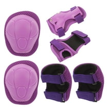 Soimiss 1Set Violet Protective Pads for Roller Skating with Adjustable Straps for Sports