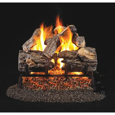 

Real Fyre Charred Oak Vented Gas Log Set with Burner
