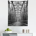 thumbnail image 1 of Black and White Tapestry, Road Through Bridge Tunnel Urban City and Modern Architecture Image, Fabric Wall Hanging Decor for Bedroom Living Room Dorm, 5 Sizes, Black White Grey, by Ambesonne, 1 of 1