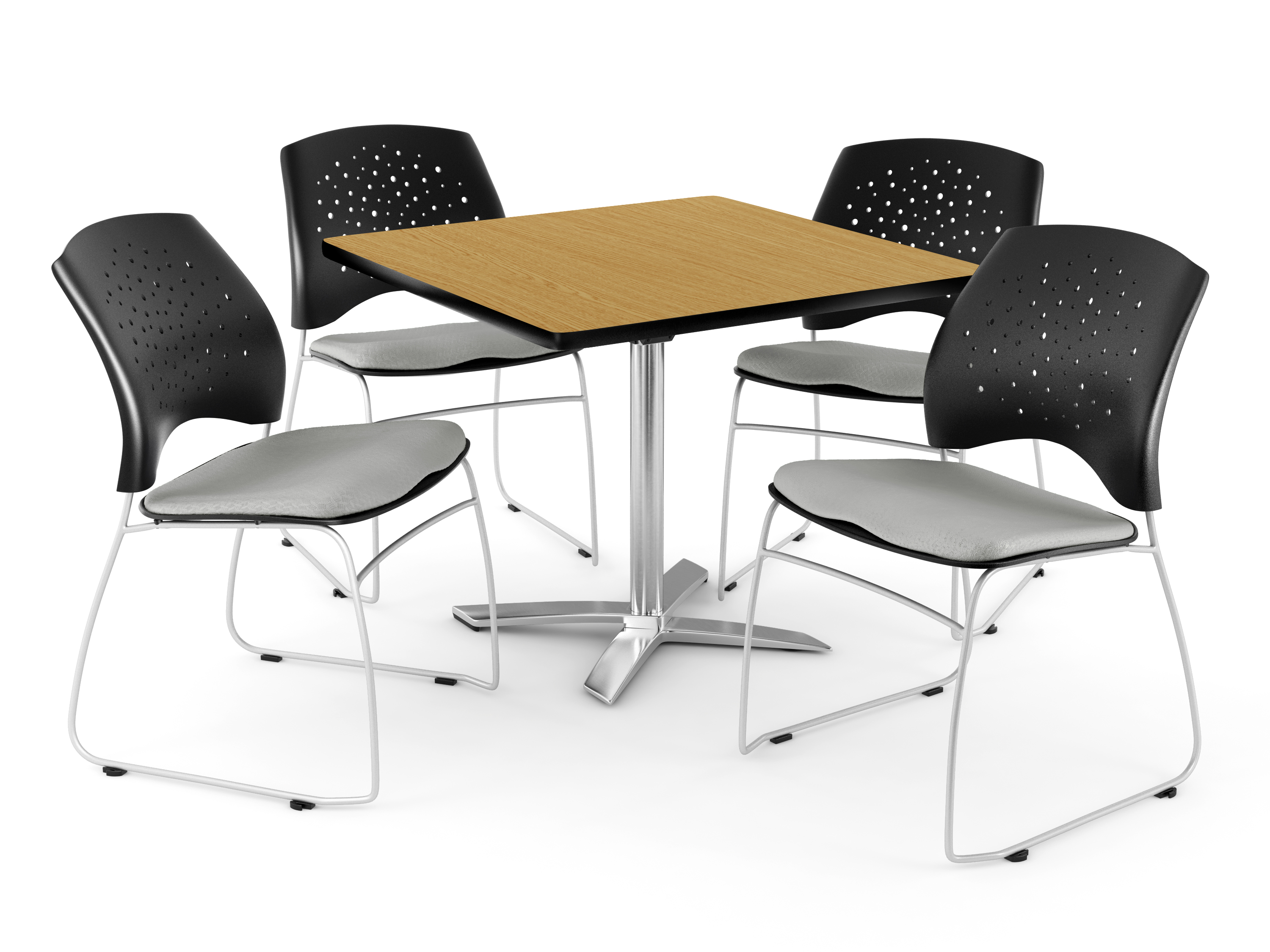 OFM Core Collection Breakroom Bundle, 36" Square Multipurpose Folding