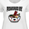 thumbnail image 4 of Inktastic Powered By Ramen Cute Noodles Women's Plus Size T-Shirt, 4 of 5