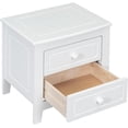 thumbnail image 6 of Mid Century Modern Nightstand, 2-Drawer Bedside Table, Solid Wood Nightstand with Classic Design for Bedroom, Easy Assembly, 6 of 8
