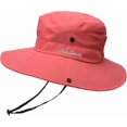 thumbnail image 2 of Women's Ponytail Safari Sun Hat Mesh Wide Brim UV Protection Outdoor Bucket Hat Foldable Beach Summer Fishing Hat, 2 of 4