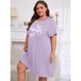 thumbnail image 3 of FEREMO Nightgowns for Women Printed Loungewear Dress With Pockets, 3 of 7