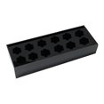 thumbnail image 4 of GUOOL Rectangular Flower Vase Acrylic Flower Vase Modern Long Rectangle Vase for Table 30x10x6.5cm 12 Hole, 4 of 9