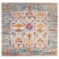 thumbnail image 2 of SAFAVIEH Crystal Katriona Oriental Area Rug, Cream/Teal, 7' x 7' Square, 2 of 7