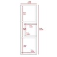 thumbnail image 5 of Atlin Designs Modern Wood Medicine Cabinet in Light Oak/White, 5 of 13