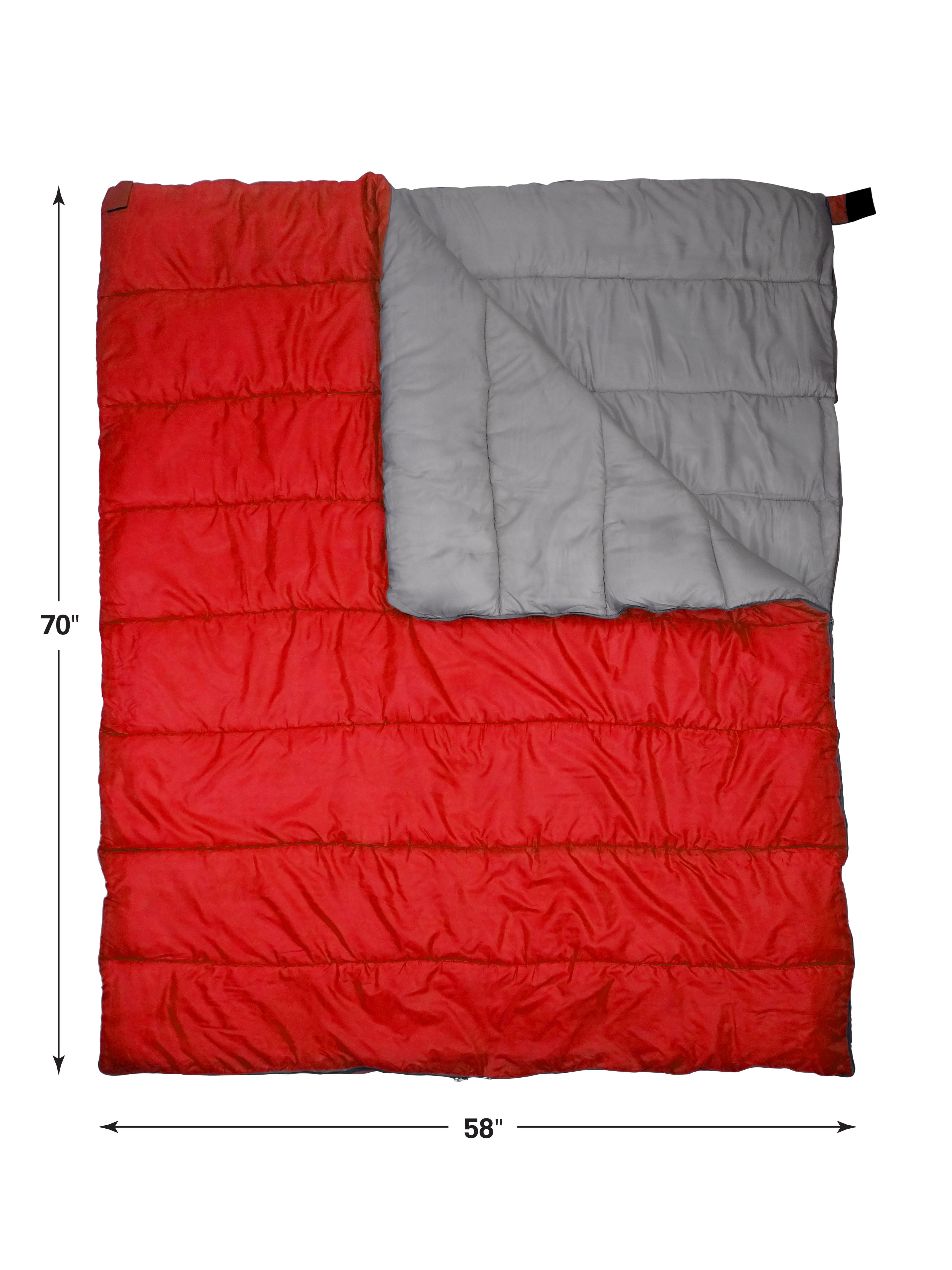 Gigatent Double Sleeping Bag 2 Person For Hiking Backng Camping Oversized