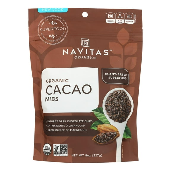 Navitas Cacao Nibs, 8 oz