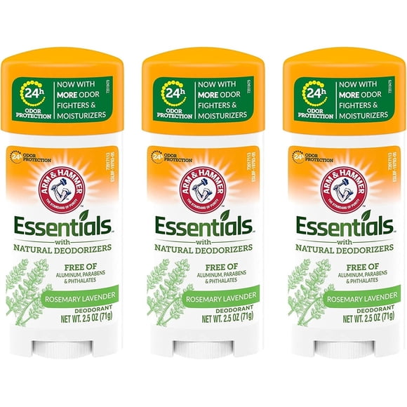 ARM & HAMMER Essentials Natural Deodorant Fresh 2.50 oz (Pack of 3)
