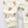 thumbnail image 5 of CAUYDY Preemie Boys Pajamas Baby Clothes Fall Winter Newborn Long Sleeve Bodysuit Infant Boy Romper Toddler One-Pieces 0 3 6 9 Months 1T 2T Light Green for Sizes 3-6 Months, 5 of 7