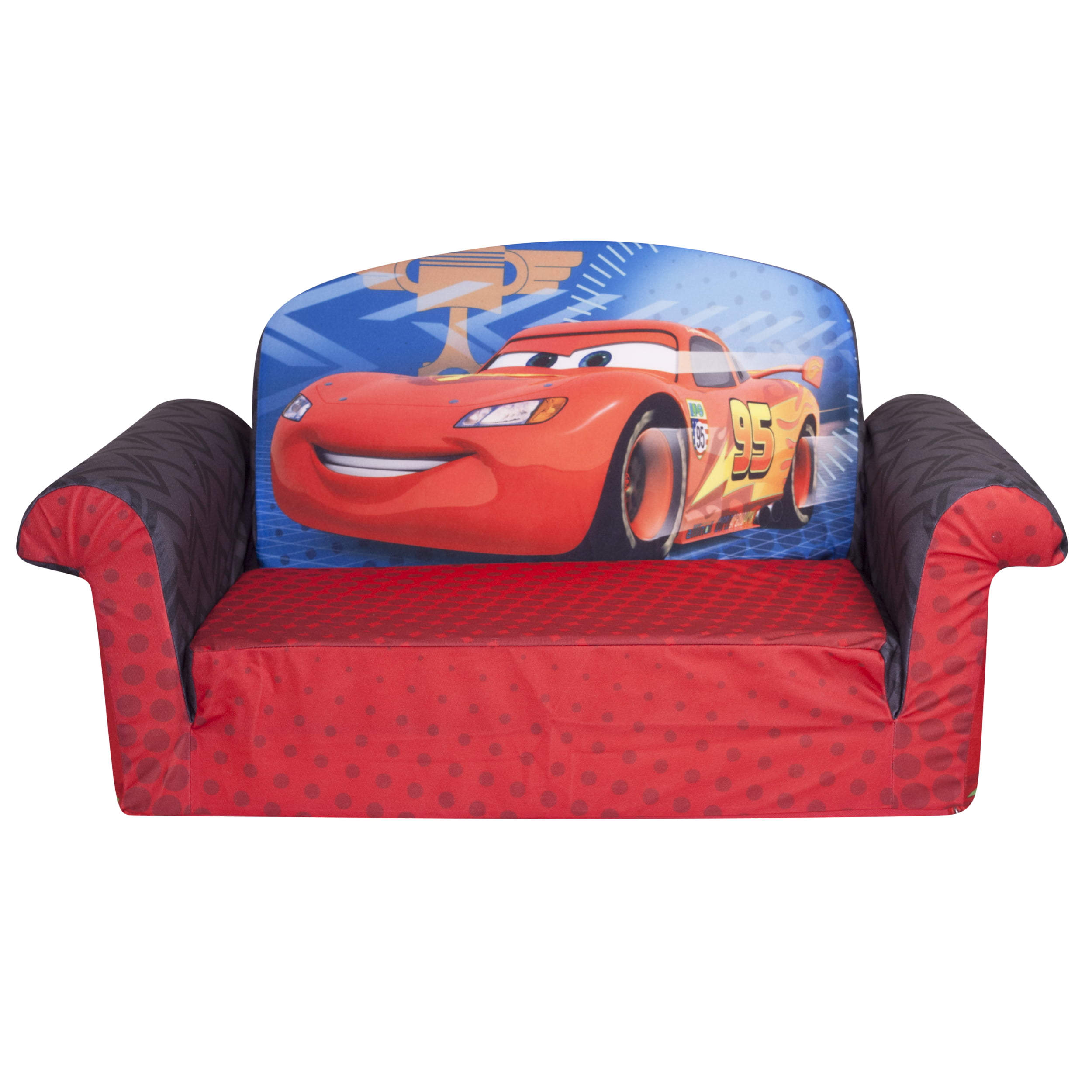 Marshmallow Furniture Children S 2 In 1 Flip Open Foam Sofa Disney Pixar Disney Pixar Cars 2 By Spin Master Walmart Com Walmart Com